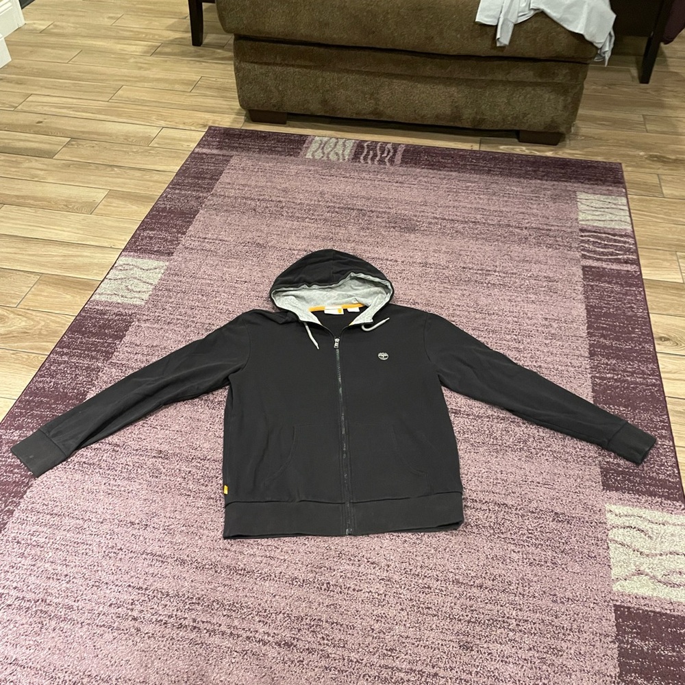 Large black timberland hoodie